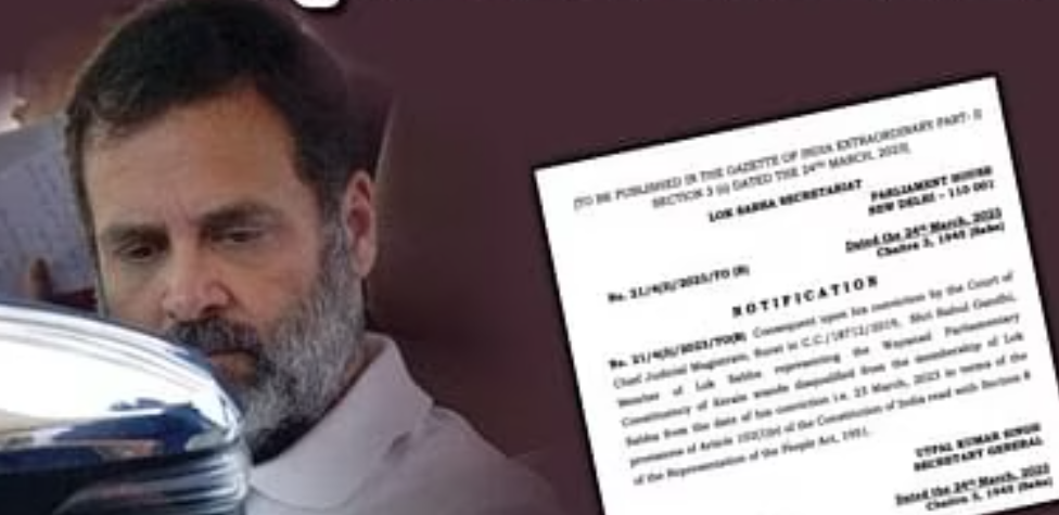 राहुल गांधी की संसद सदस्यता खत्म, पढ़ें पूरी खबर 1