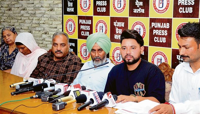 Victims share their ordeal at a press conference in Jalandhar