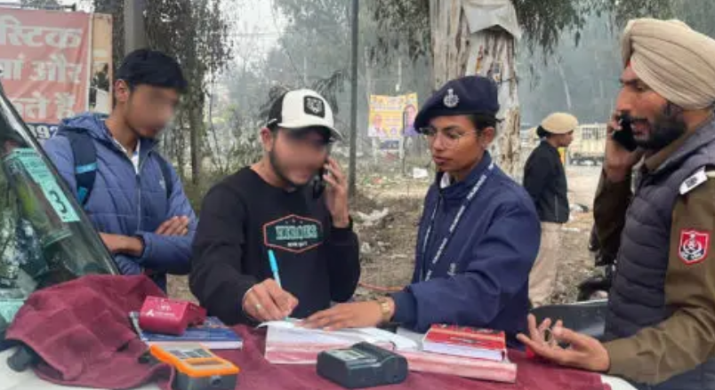 कमिश्नरेट पुलिस जालंधर द्वारा यातायात प्रवर्तन अभियान चलाया