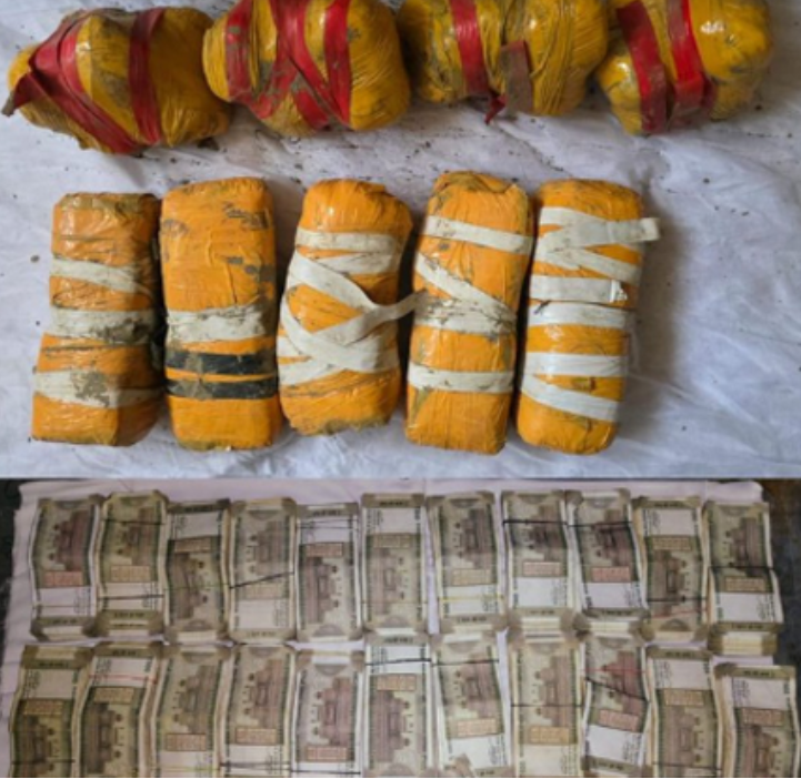 4.5 किलो हेरोइन और ड्रग मनी के साथ 2 तस्कर गिरफ्तार