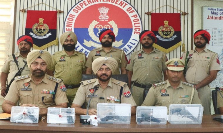 जालंधर में फिरौती मांगने व हथियार सप्लाई करने वाले गिरोह का पर्दाफाश