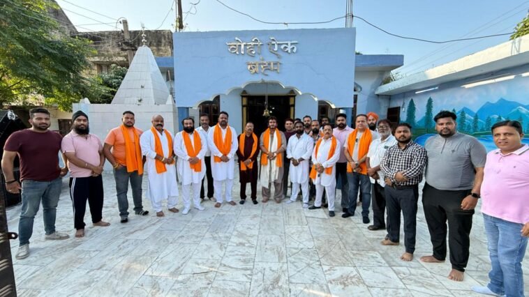 भगवान वाल्मीकि सभा गाजीगुला ने दिया सिटी वाल्मीकि सभा को दिया पूर्ण समर्थन : प्रधान गौरव हंस