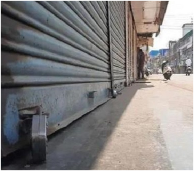 शहर में बन रहा कॉम्पलैक्स व 5 दुकानें सील