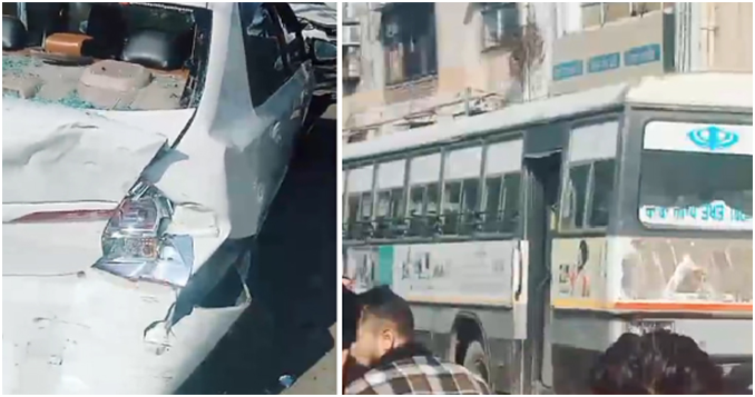 जालंधर के बस स्टैंड बाहर भयानक सड़क हादसा!