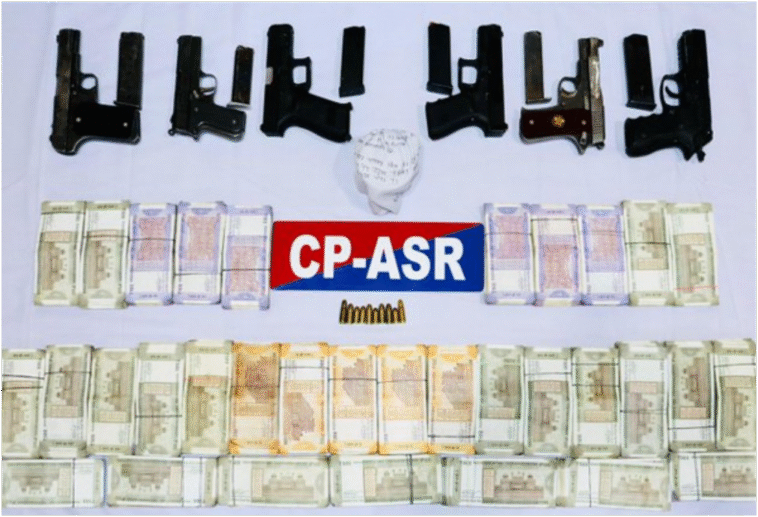 हथियार-हेरोइन के साथ 5 गिरफ्तार