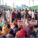 CNG प्लांट के विरोध में भोगपुर में बड़ा रोष प्रदर्शन