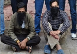 2 आरोपी अवैध हथियारों समेत गिरफ्तार