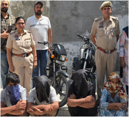 पंजाब में सक्रिय अंतरराज्यीय लुटेरा गिरोह बेनकाब