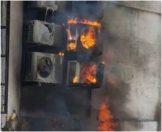 जालंधर : पॉश इलाके में मॉल के बाहर लगी आग