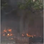 जालंधर के एक गोदाम में लगी भीषण आग