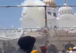 Amritsar के गुरुद्वारा साहिब में लगी आग